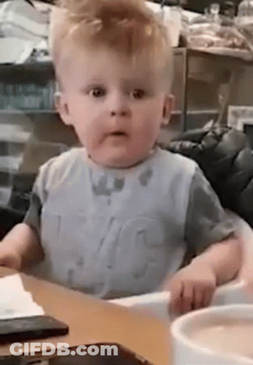 Ooh Shocked White Baby GIF