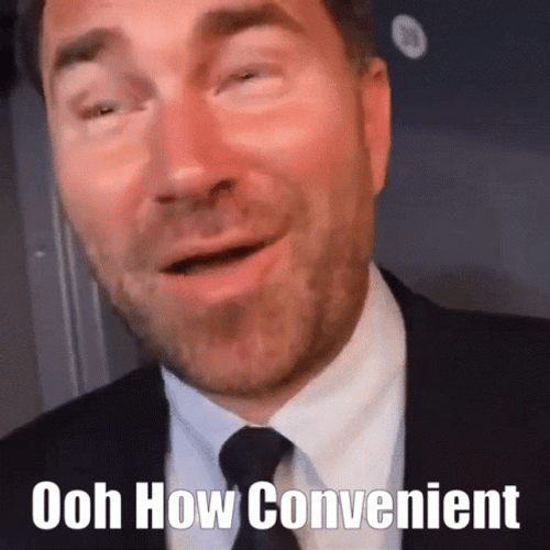 Oooo How Convenient Eddie Hearn GIF