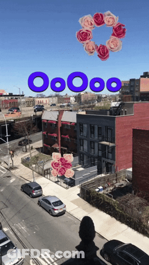 Ooooo Flying Sticker GIF