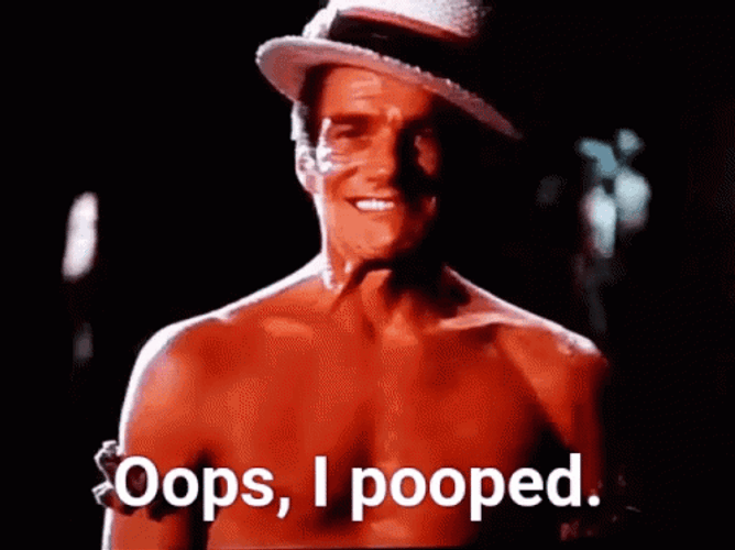 Oops I Pooped Smile GIF