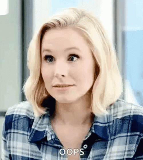 Oops Kristen Bell GIF