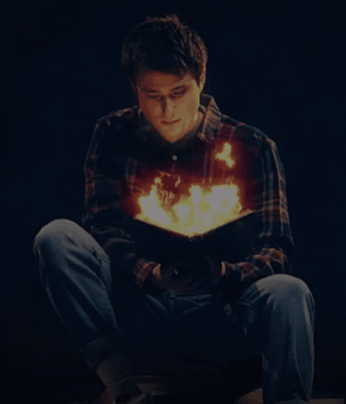 Open Book Burning Fire Alec Benjamin GIF