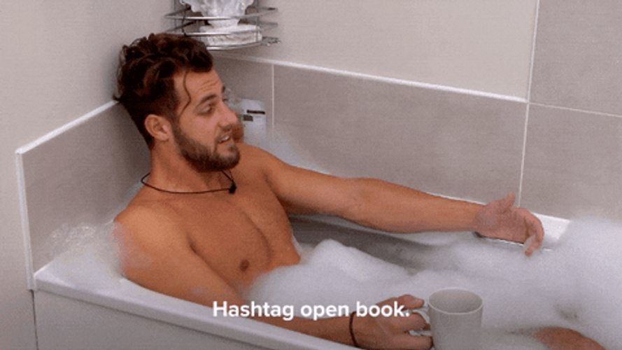 Open Book Hashtag Bathtub The Circle GIF