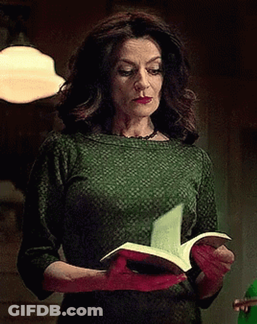 Open Book Madam Satan Stare GIF