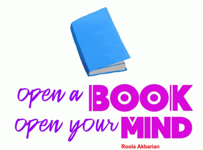Open Book Quote Animated Greeting Card GIF