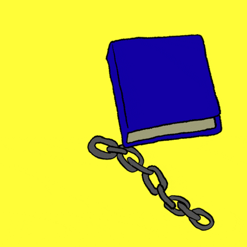 Open Book Reading Quote Break Chain GIF