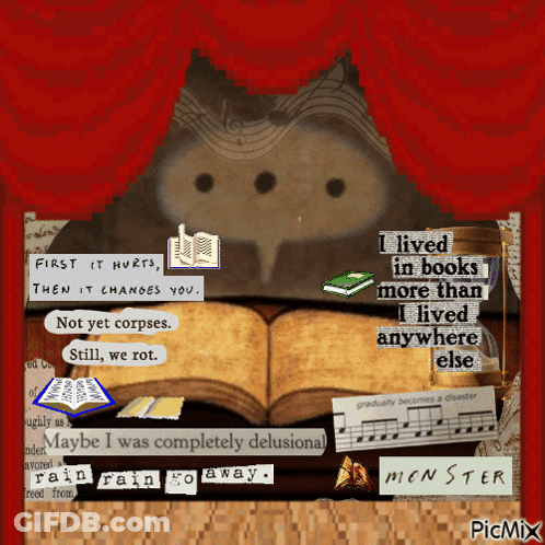 Open Book Saying Maybe I Was Completely Delusional GIF