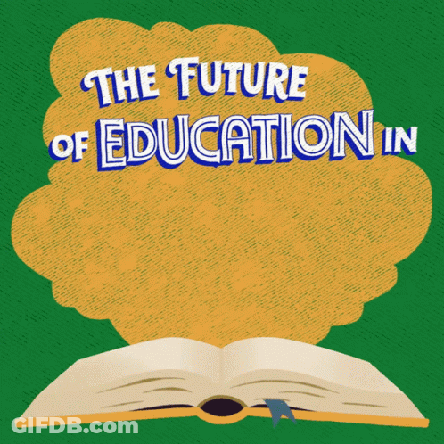 Open Book Saying The Future Of Education In GIF