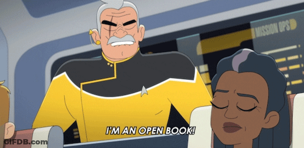 Open Book Star Trek Cartoon GIF