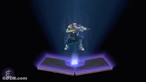 Open Book With Purple Light And Number 3 GIF