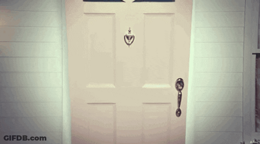 Open Door Falling Down GIF