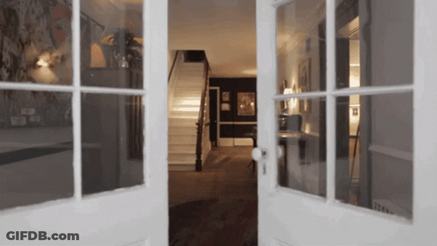 Open Door To The Mansion GIF
