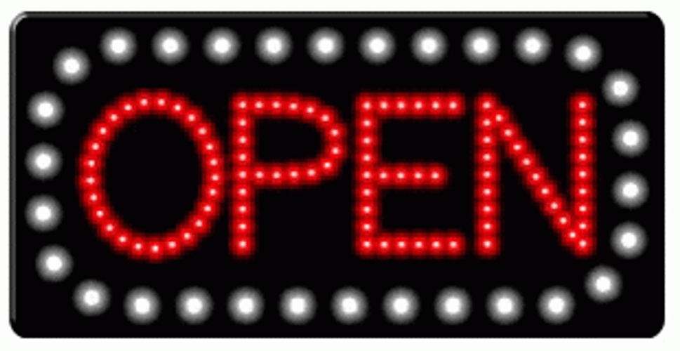 Open LED Sign GIF