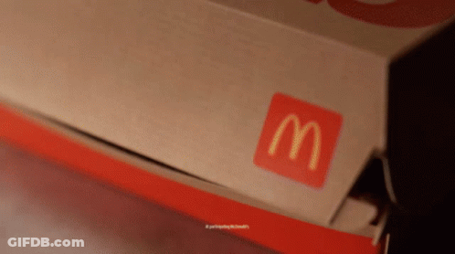 Open McDonald's Box Close Up GIF