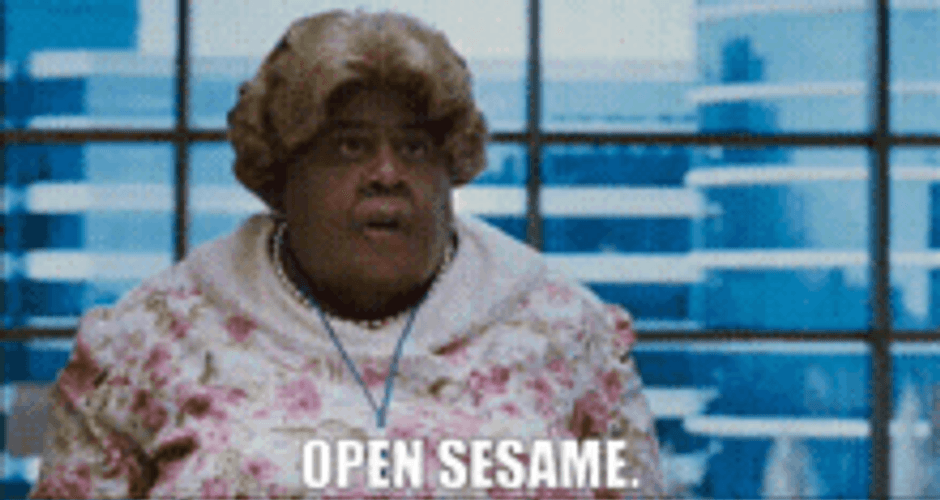 Open Sesame Woman GIF
