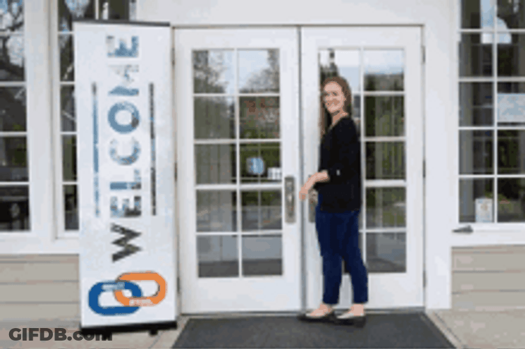 Open The Door For Guests GIF