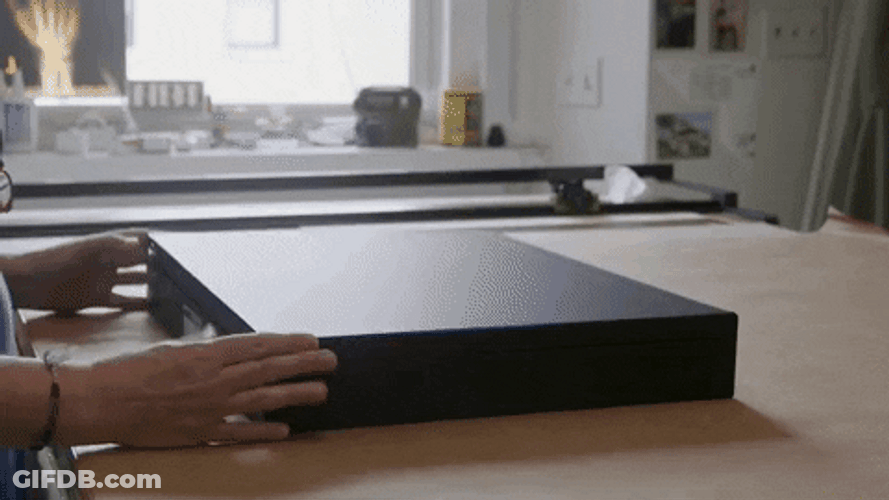 Opening A Painting Inside Museum GIF