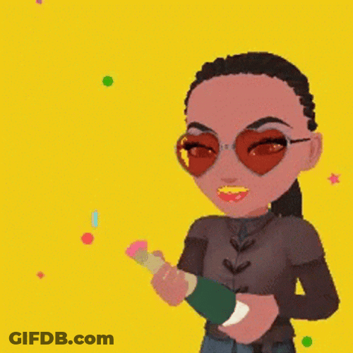 Opening Birthday Champagne Happy Birthday Queen GIF