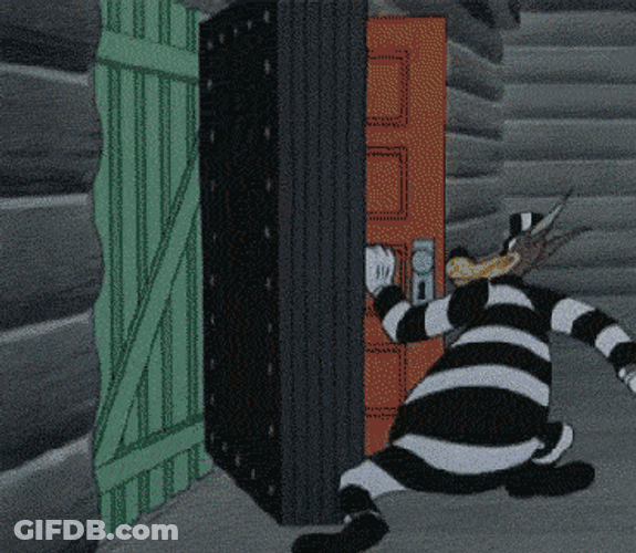 Opening Boundless Doors Droopy And The Wolf GIF