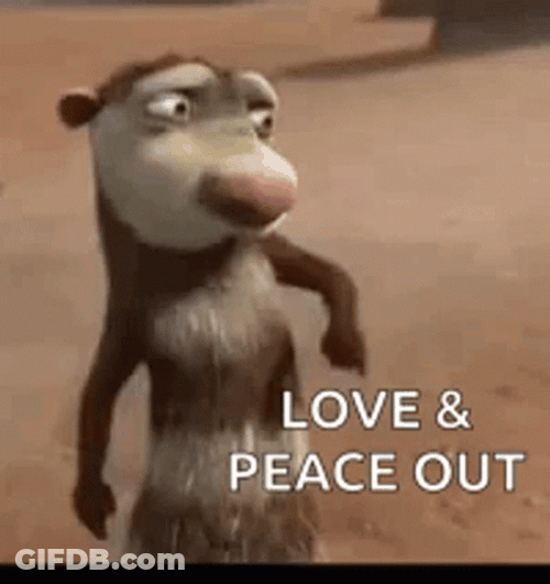 Opossum Bye Meme GIF