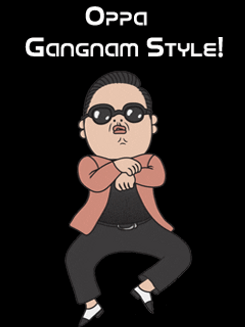 Oppa Gangnam Style Mobile Art GIF
