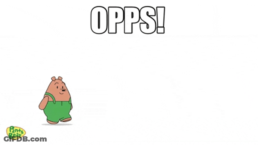 Opps Running Bear GIF