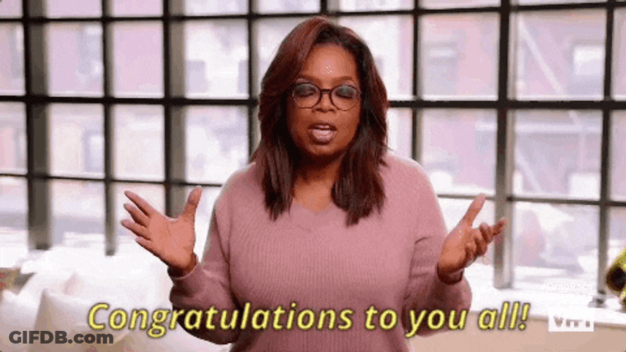 Oprah Winfrey Congratulations On Your New Job GIF