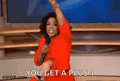 Oprah Winfrey Dancing Holding Microphone You Get A Plus 4 GIF