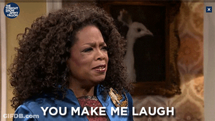 Oprah Winfrey Fallon Tonight Laughing Drama Meme GIF