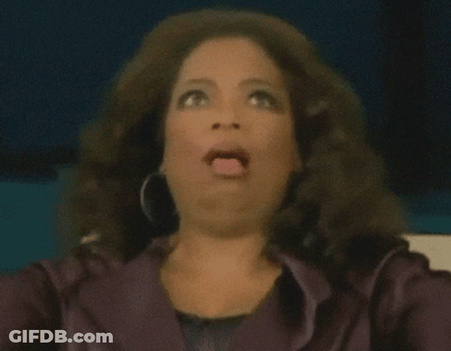 Oprah Winfrey Funny Face Shaking Body Electrified GIF