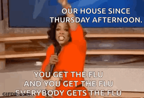 Oprah Winfrey Giving Speech About Flu GIF