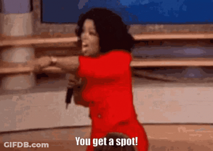 Oprah Winfrey Giving Spot GIF