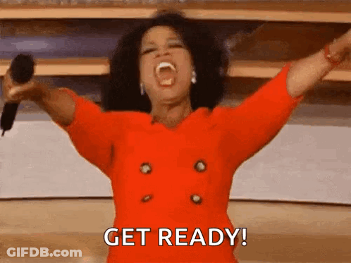 Oprah Winfrey Holding Microphone And Screaming GIF