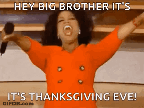 Oprah Winfrey Is Holding A Microphone With Her Arms In The Air GIF