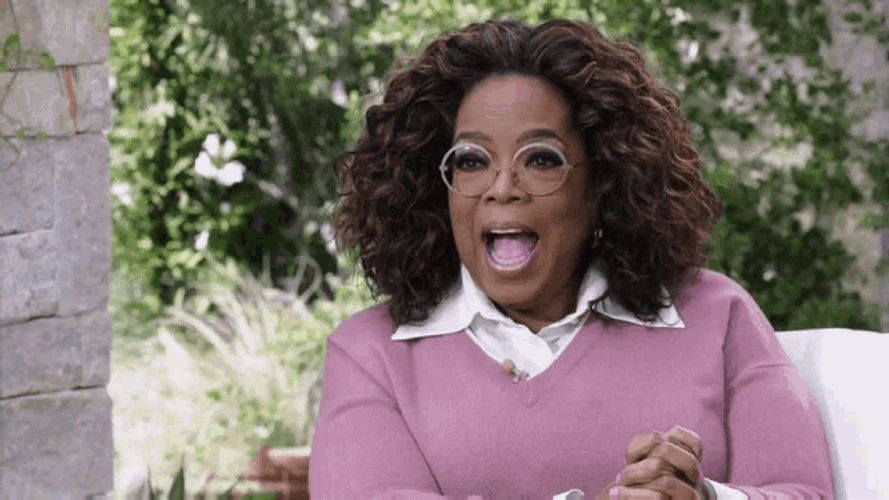 Oprah Winfrey Laughing Meghan Markle Prince Harry GIF
