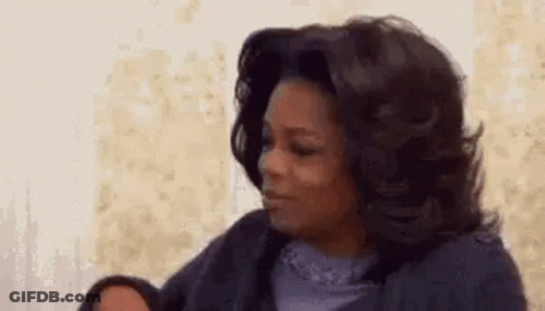 Oprah Winfrey Making Funny Face GIF