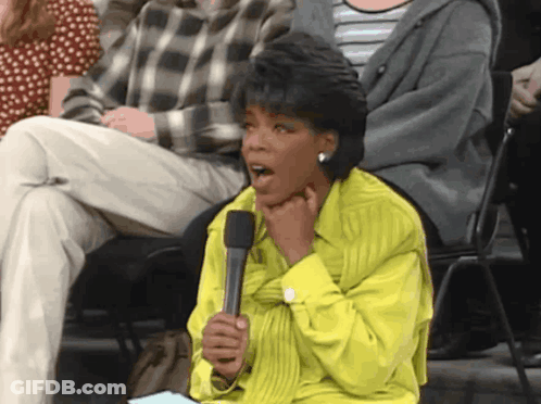Oprah Winfrey Making Funny Face GIF