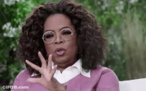 Oprah Winfrey Making Funny Face GIF
