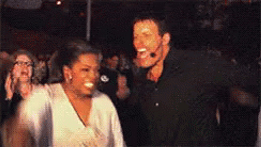 Oprah Winfrey Rushing In GIF