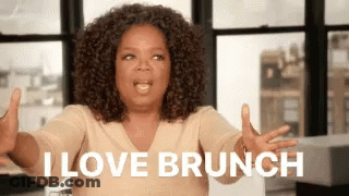 Oprah Winfrey Saying I Love Brunch GIF