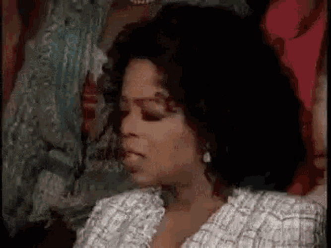 Oprah Winfrey Shaking Head Mariah Carey Singing GIF