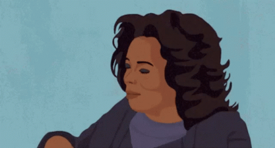Oprah Winfrey Shrug Vector GIF