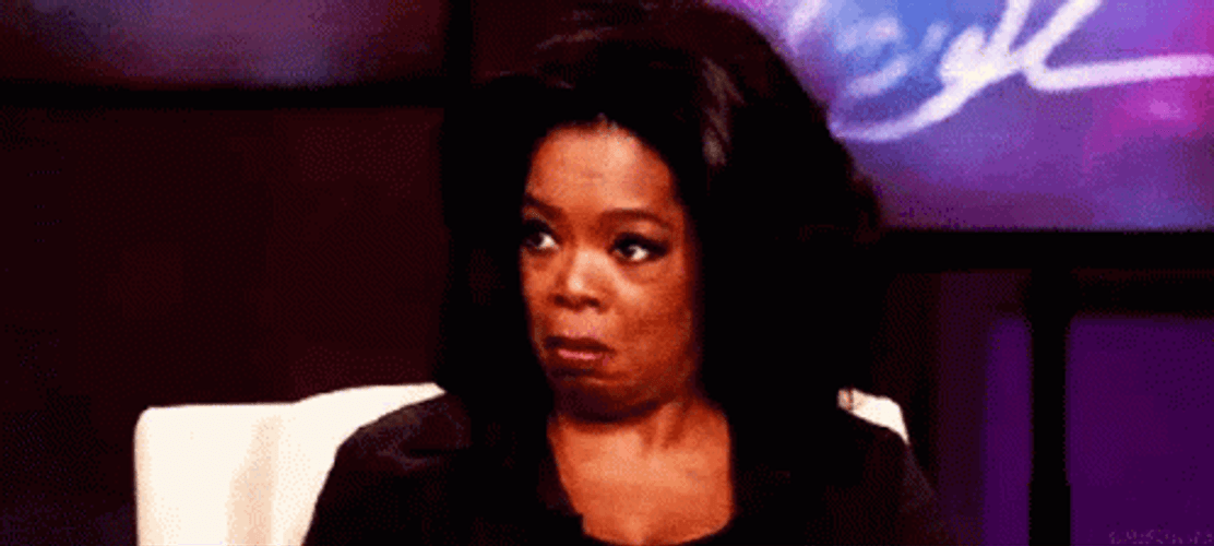 Oprah Winfrey Surprised Eye Roll Reaction GIF