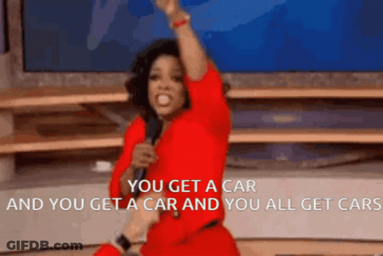 Oprah You Get A Car Lol GIF