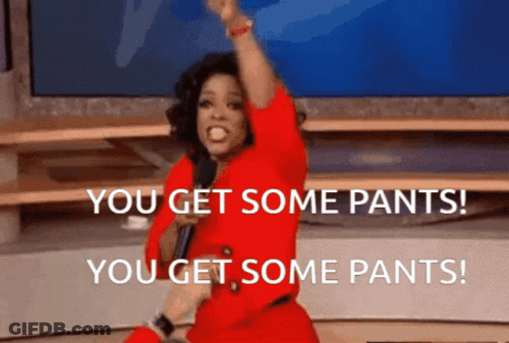 Oprah You Get Some Pants Leggings Latex Tights GIF