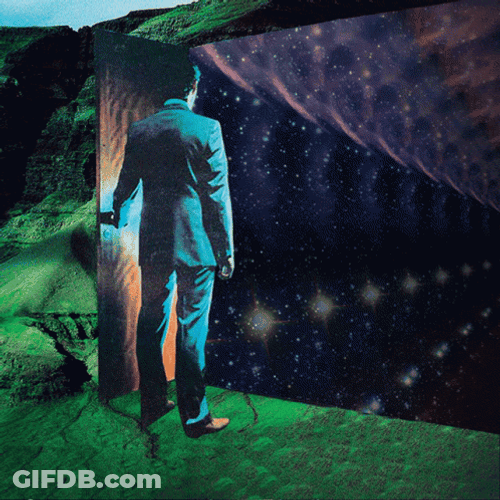 Optical Illusion Walk Through Acid Trip GIF