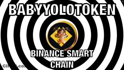 Optical Illusion With BabyYoloToken And Binance Smart Chain GIF