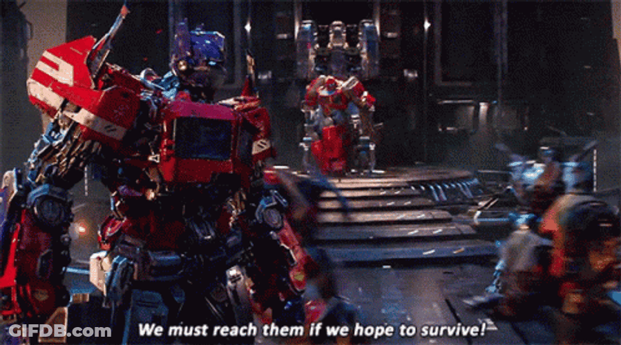 Optimus Prime And The Other Transformers GIF