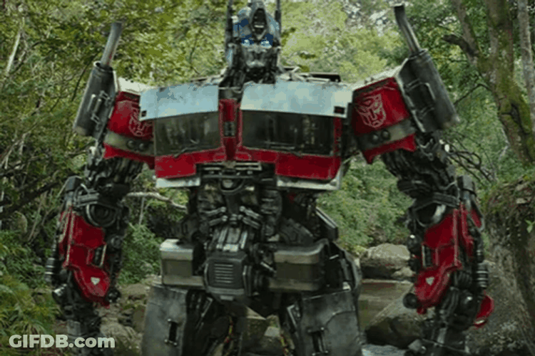 Optimus Prime At The Forest GIF
