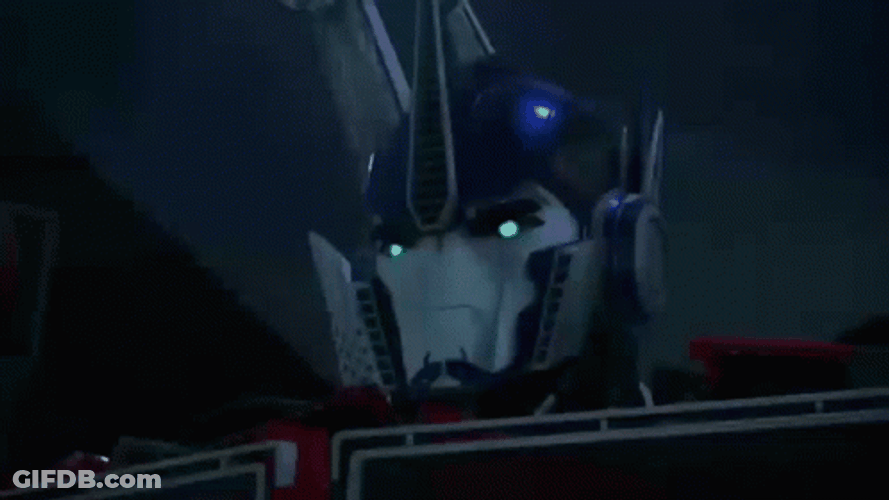 Optimus Prime Faceplate Mouth Cover Loop GIF